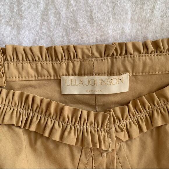 Ulla Johnson Alexandra Cotton Poplin Ruffle Bustier Cami Camisole Top Cedar - Picture 3 of 9